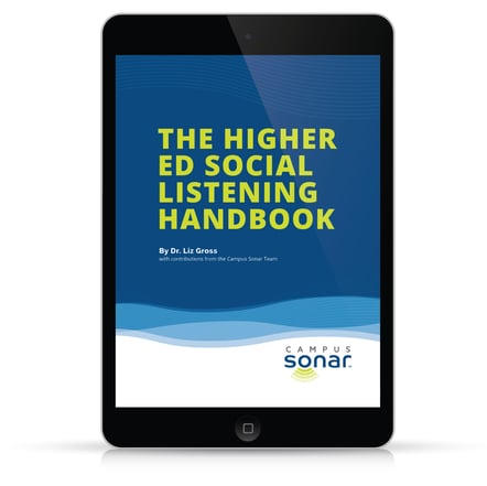 The Higher Ed Social Listening Handbook Tablet